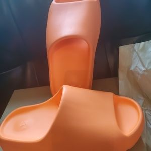 Orange Yeezy Slides